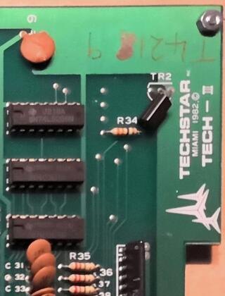 Detail showing Techstar TECH-II marking