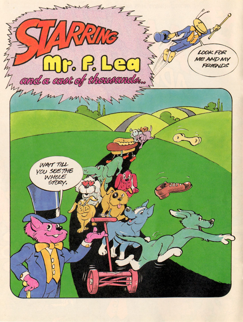 Mr F Lea sales flyer artwork