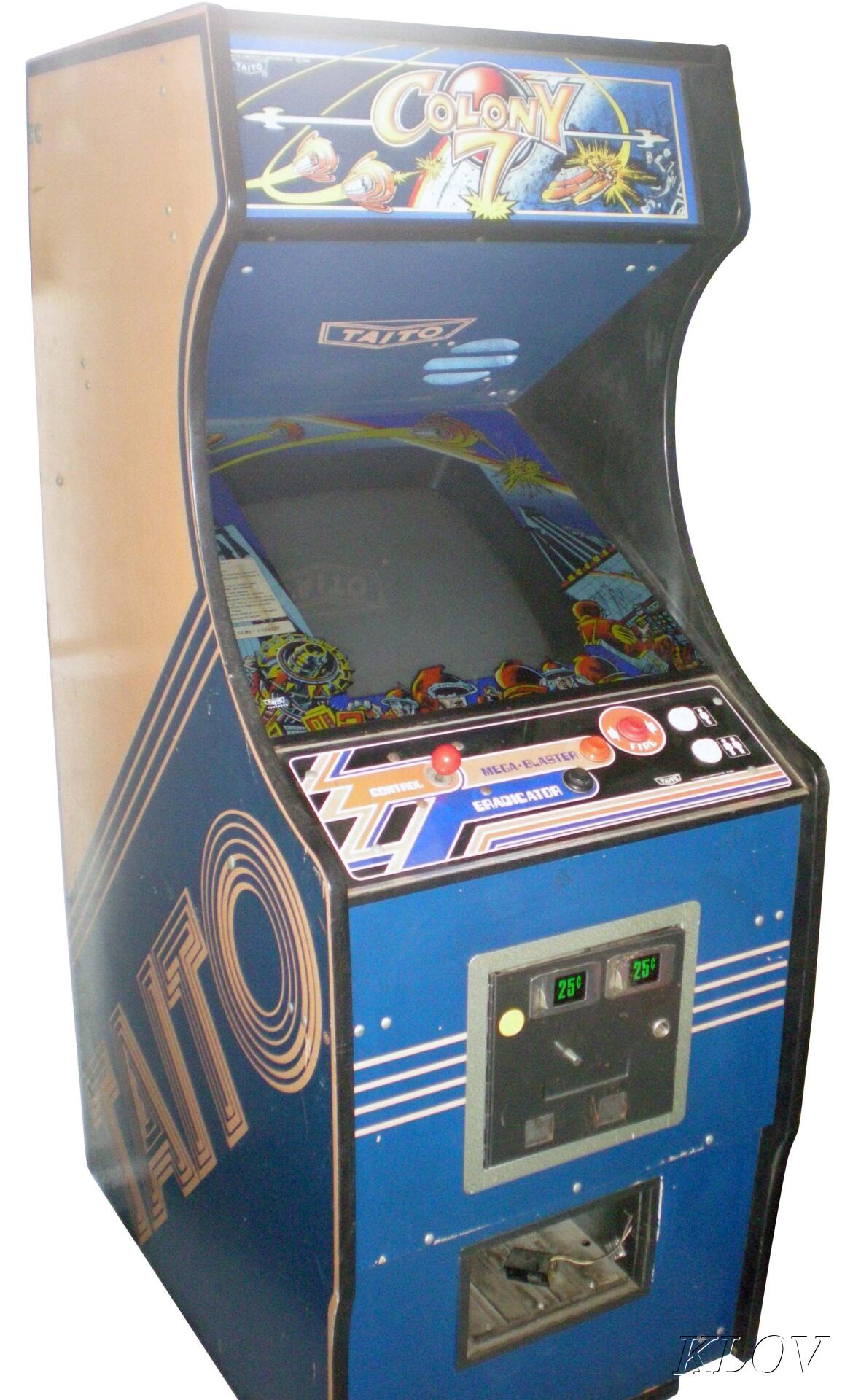 Dedicated Colony 7 upright. Museum of the Game / KLOV preservation photograph.