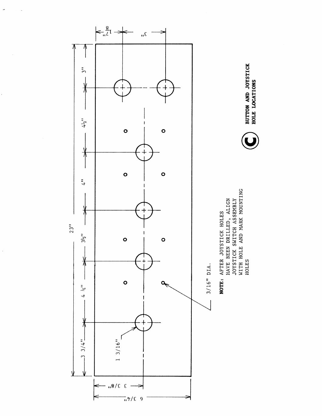 Lizard Wizard control-panel drilling dimensions