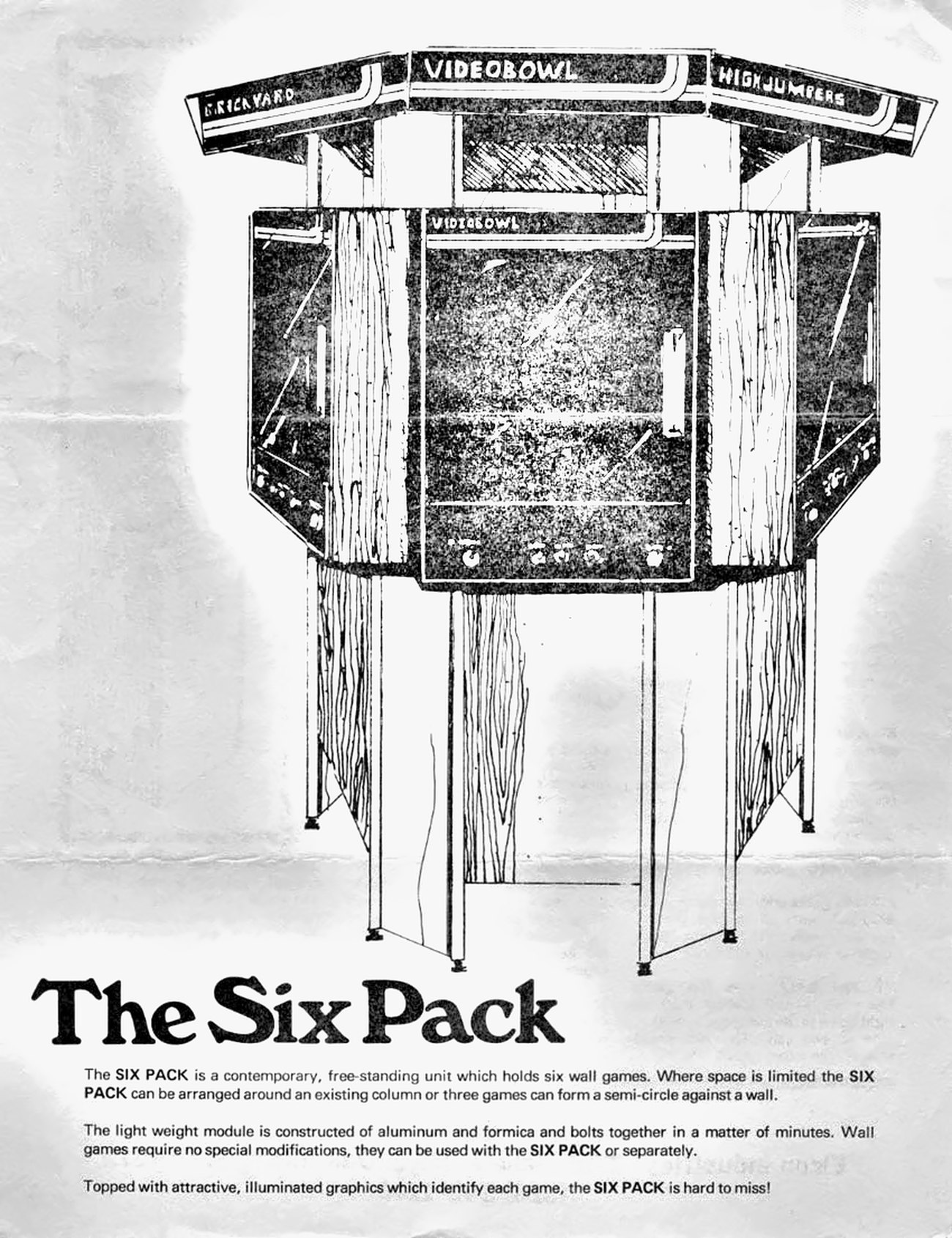 Restored image of the Elcon Six Pack flyer
