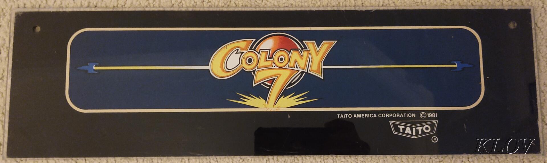 Colony 7 marquee. Museum of the Game / KLOV preservation photograph; original watermark retained.