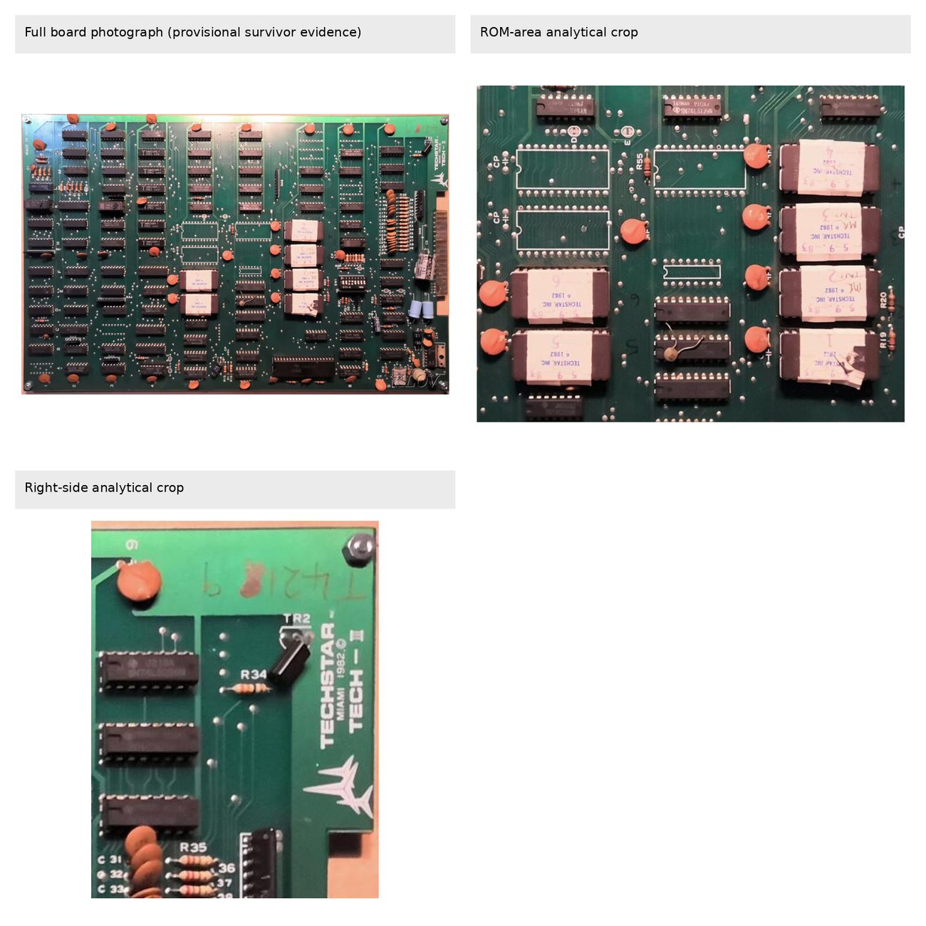 Composite TECH-II board and detail views