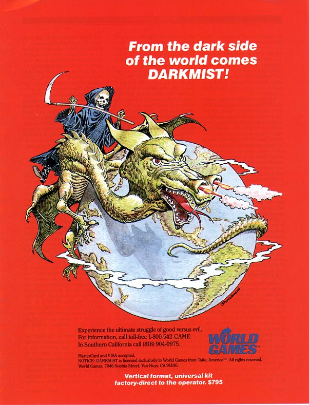 World Games’ U.S. conversion flyer, under Taito America license. Historical promotional artifact preserved in the research collection.