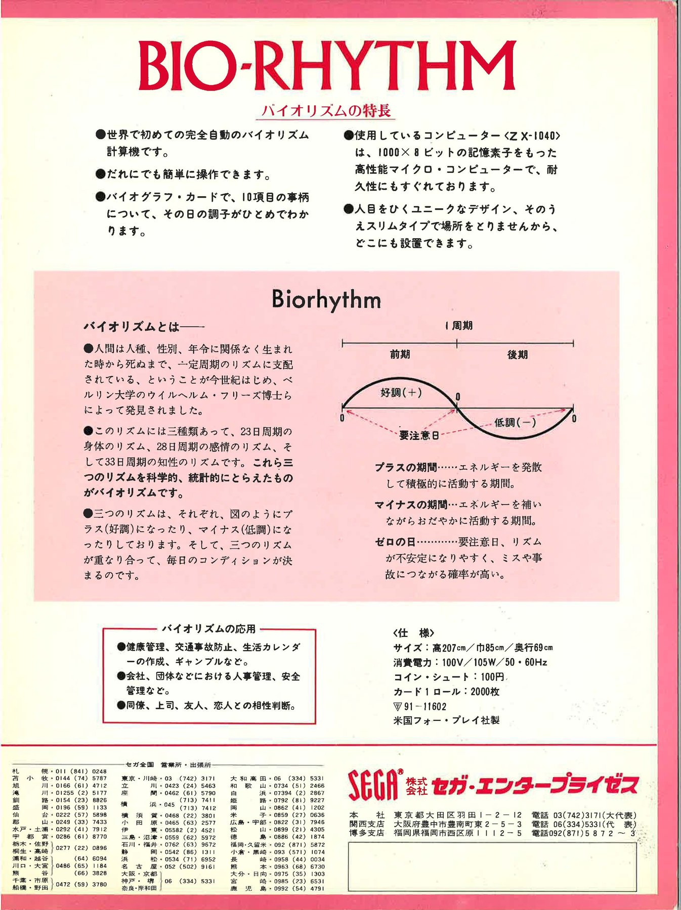 Japanese flyer reverse
