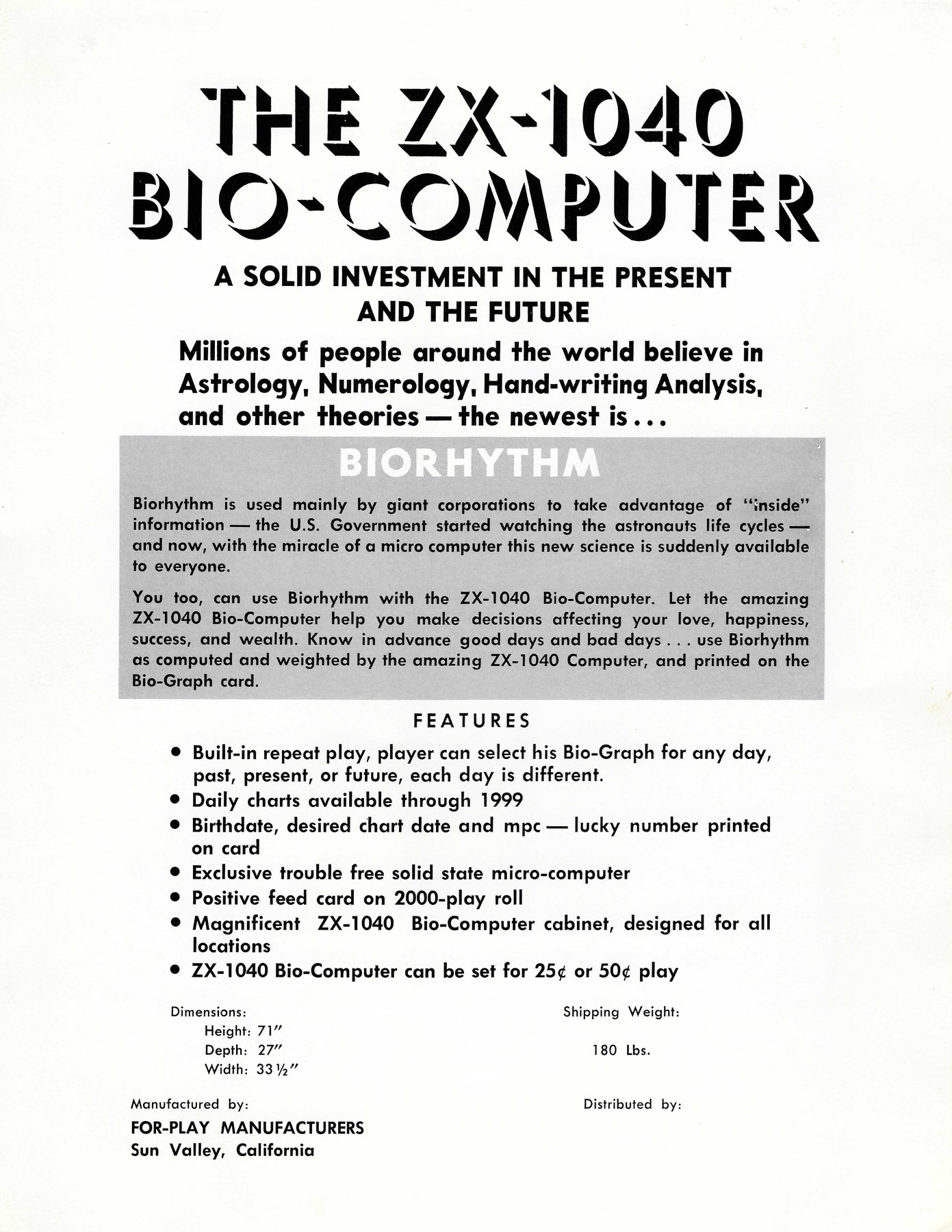 North American flyer reverse