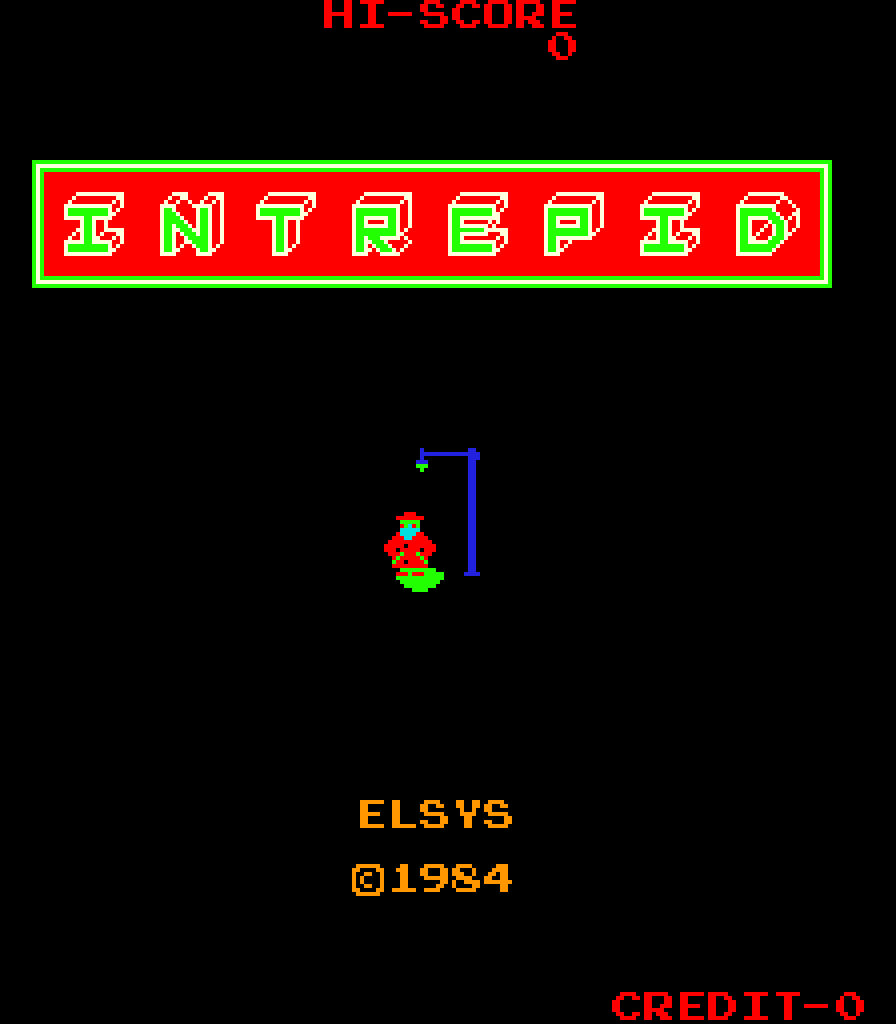 Original title screen, enlarged by nearest-neighbor scaling.