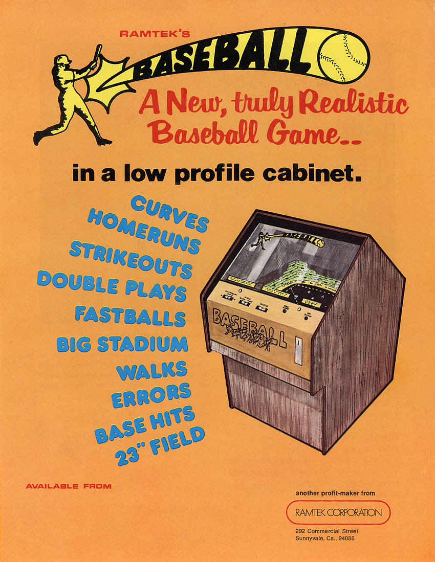 Baseball flyer scan. The visible title is Baseball; it is not captioned as Deluxe Baseball.