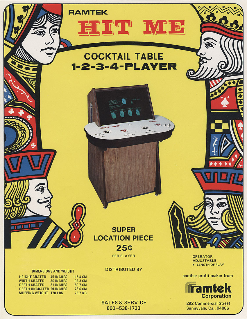 Hit Me cocktail flyer scan, 1976 listing. Period sales material; source and reuse status remain qualified.